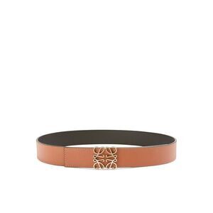 Loewe Men Anagram Reversible Belt In Smooth Calfskin